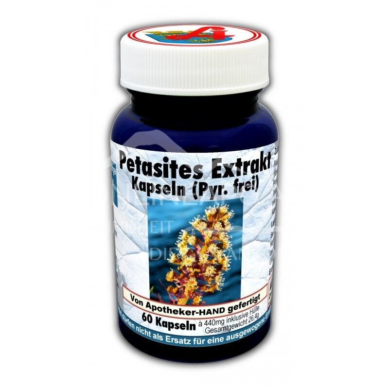 Petasites Extrakt Kapseln (Pyr. frei)