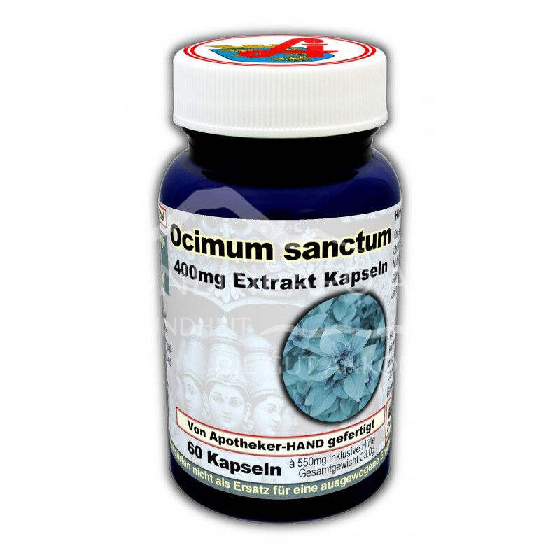 Ocimum sanctum 400 mg extract capsules