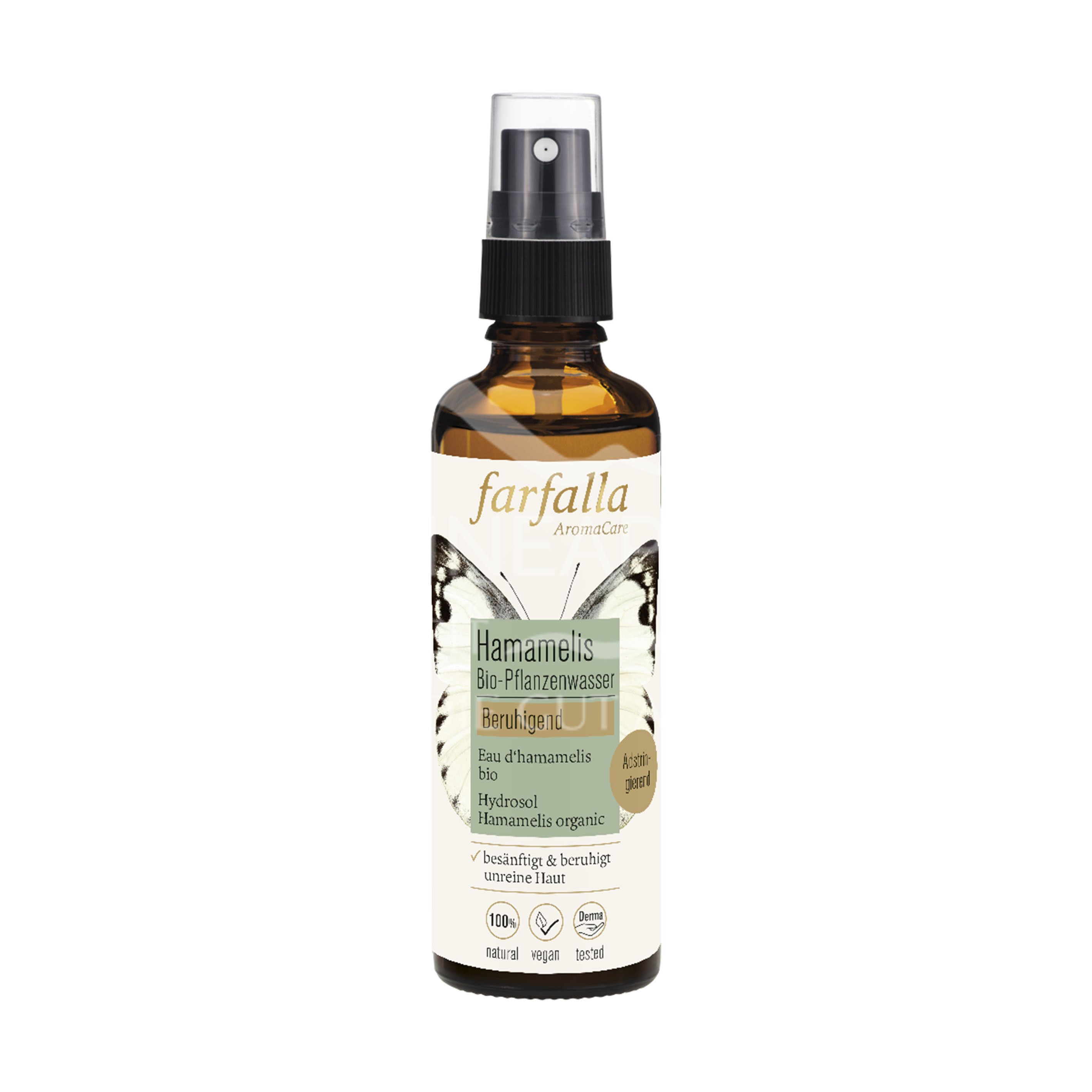 Farfalla Hamamelis, Bio-Pflanzenwasser, beruhigend