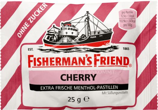 Fisherman's Friend Cherry Pastillen ohne Zuckerzusatz