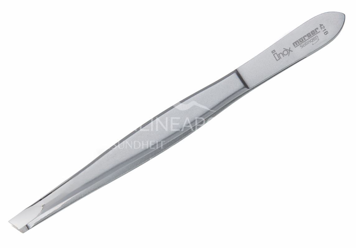 Mortar Solingen 421B Tweezers Inox (9 cm), angled
