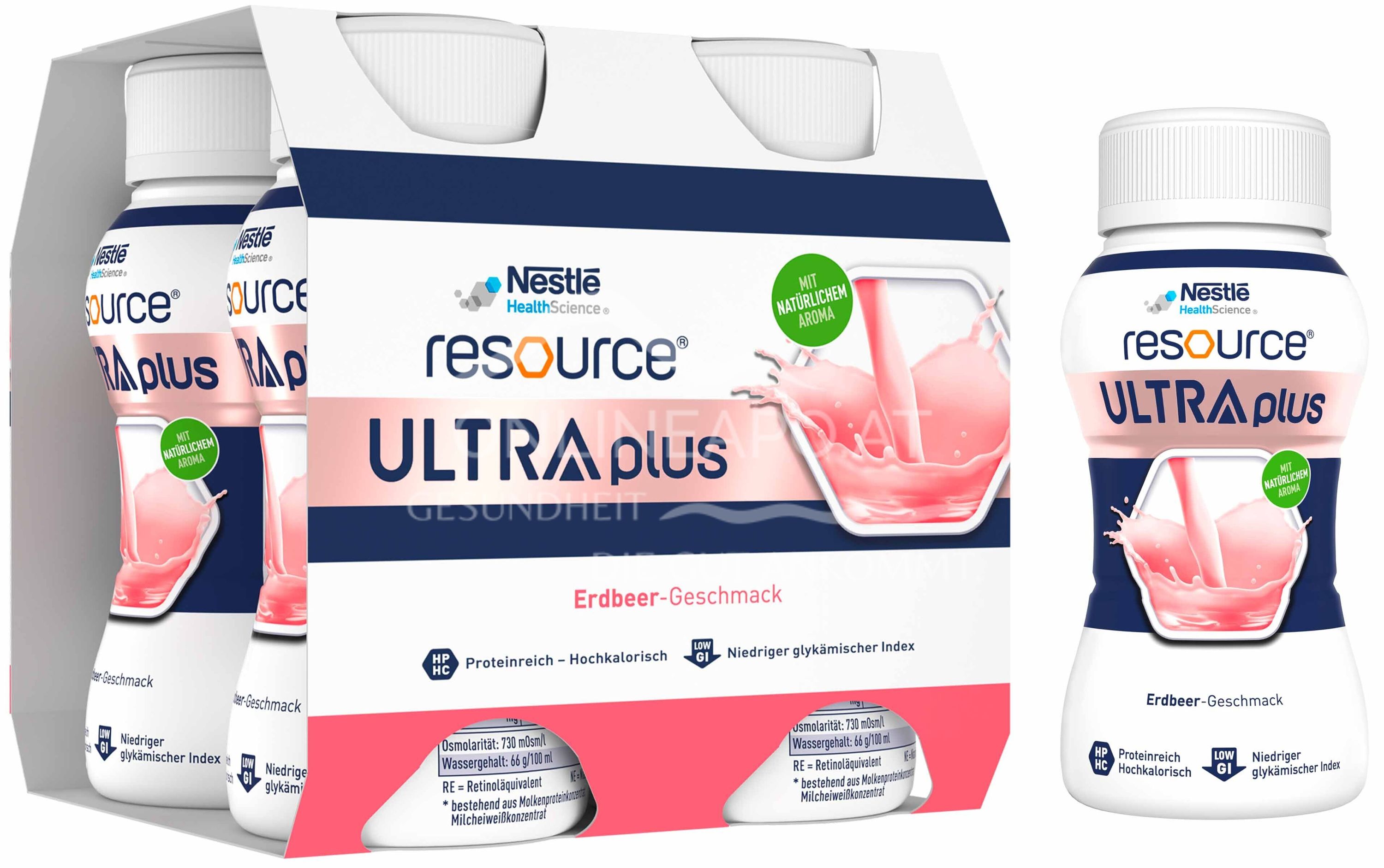 Resource® ULTRA plus High Protein Erdbeere Trinknahrung 200 ml
