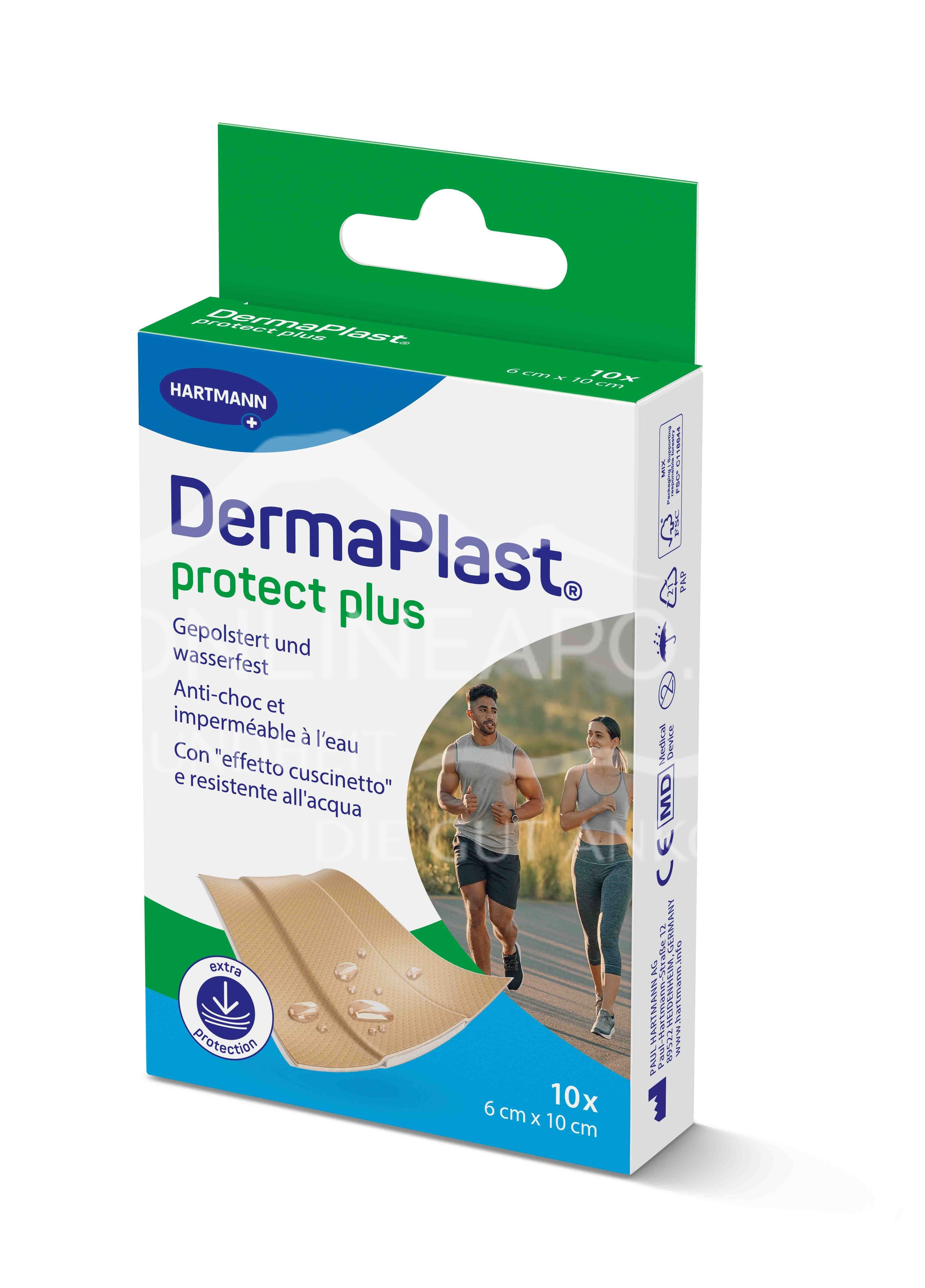 DermaPlast® Protect Plus Pflaster Wundschnellverband, zuschneidbar 6 x 10 cm