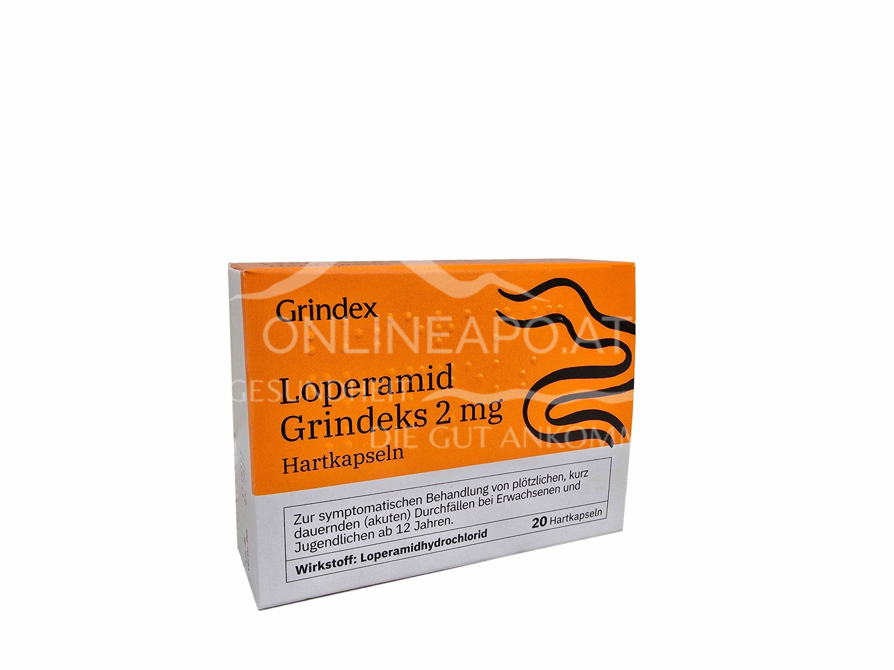 Loperamide Grindeks 2 mg hard capsules