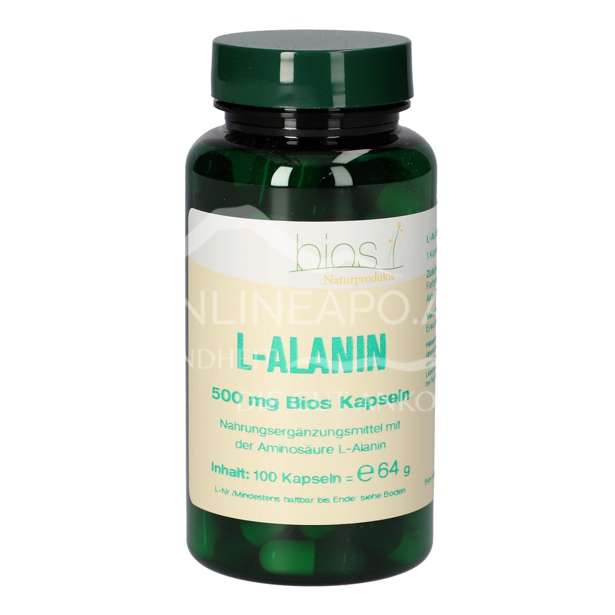 Bios L-Alanin 500 mg Kapseln