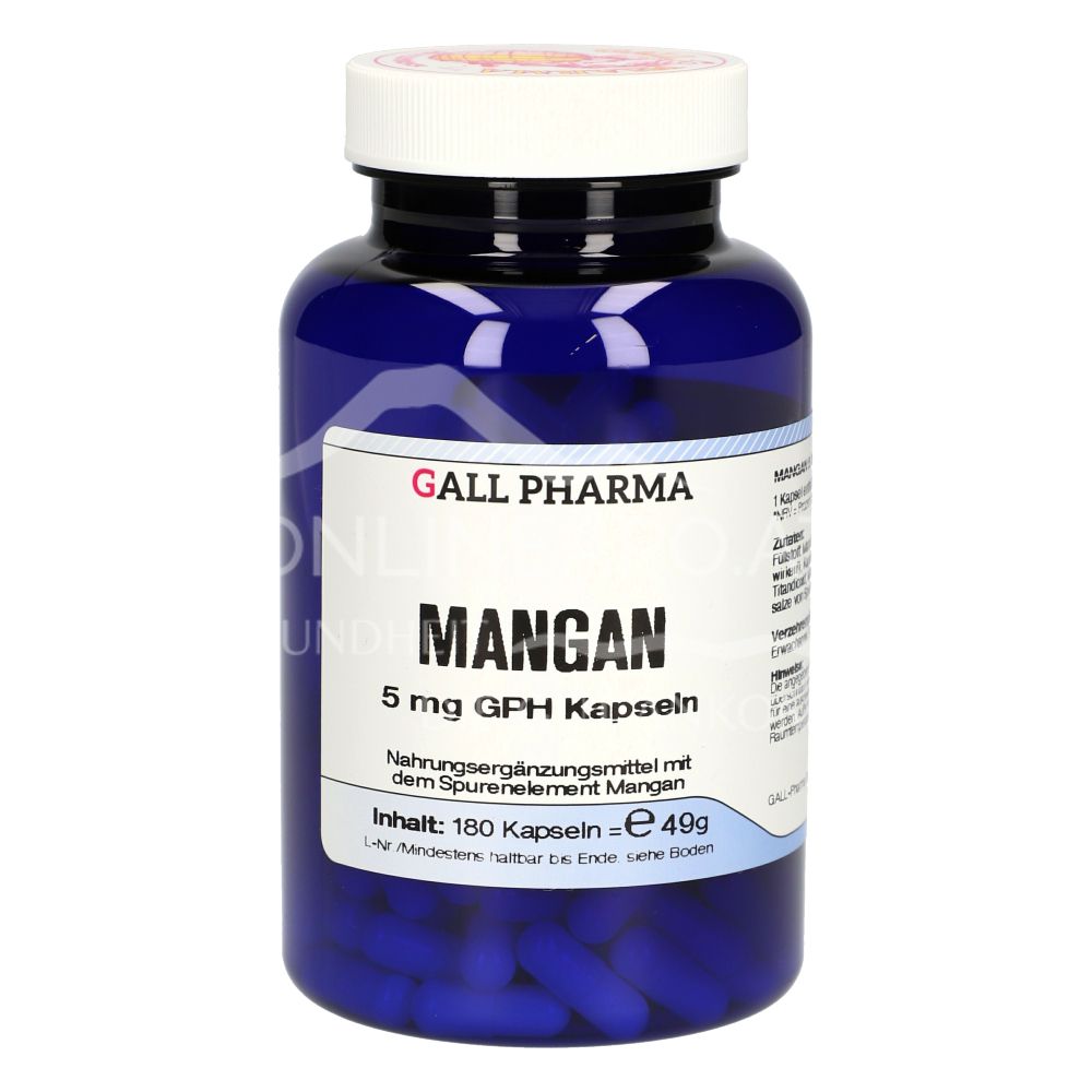 Gall Pharma Manganese 5 mg capsules