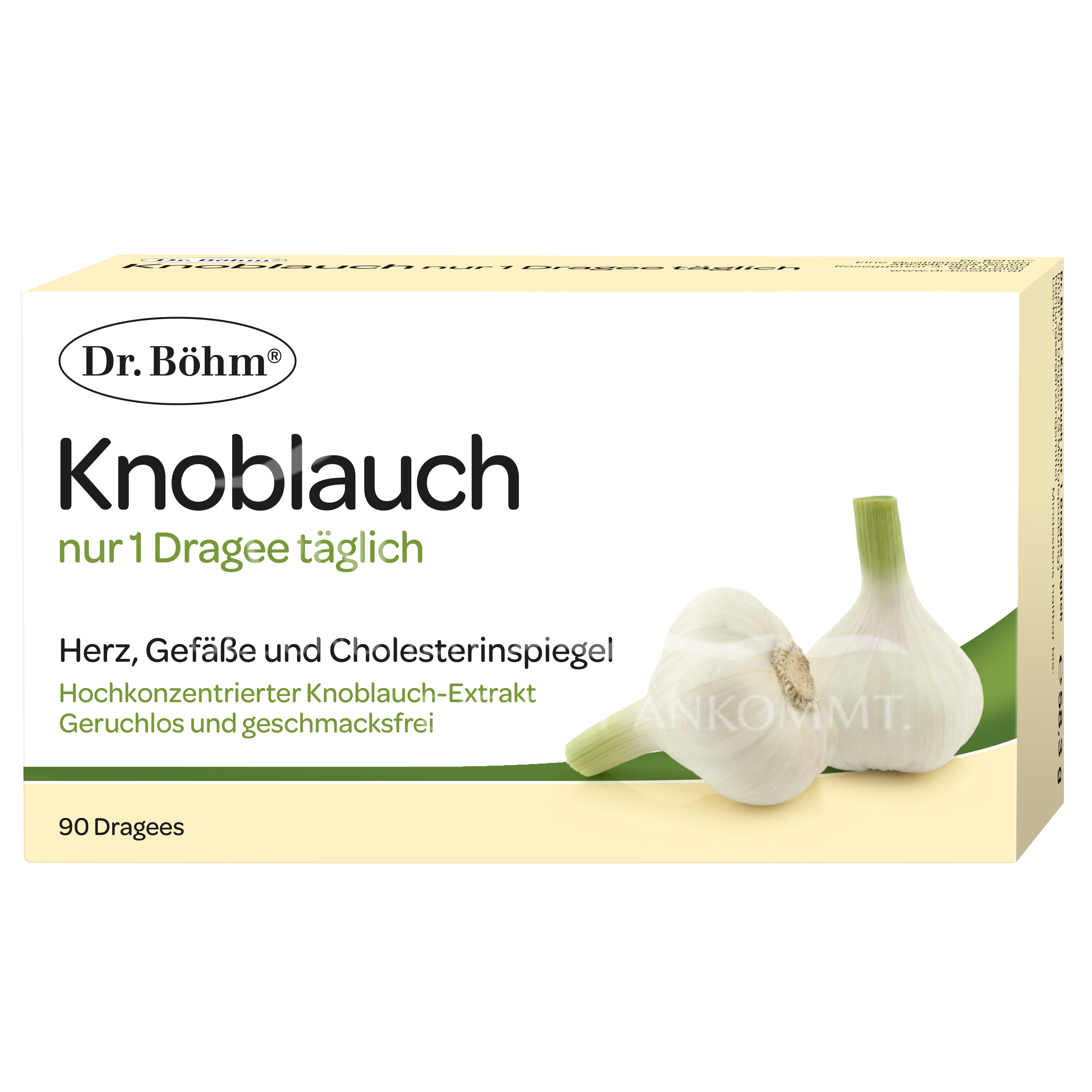 Dr Böhm® Garlic coated tablets only 1 x daily