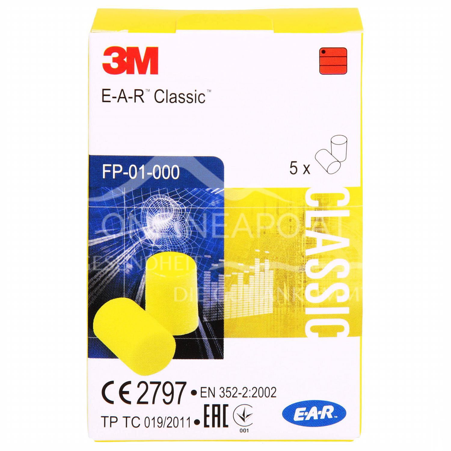 3M E-A-R™ Classic™ disposable earplugs 2 x 5 pieces
