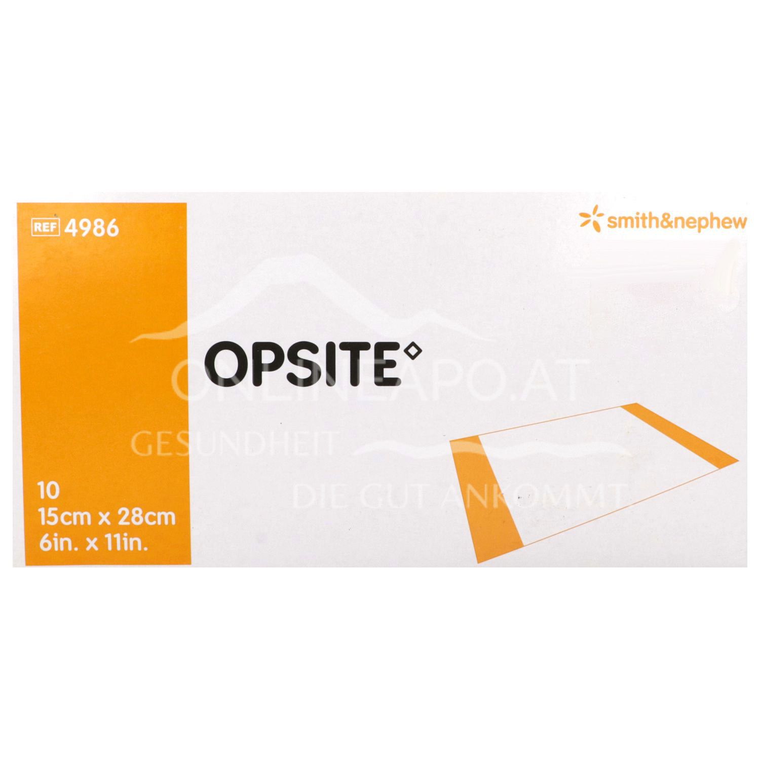 OPSITE Inzisionsfolie steril, 15 x 28 cm