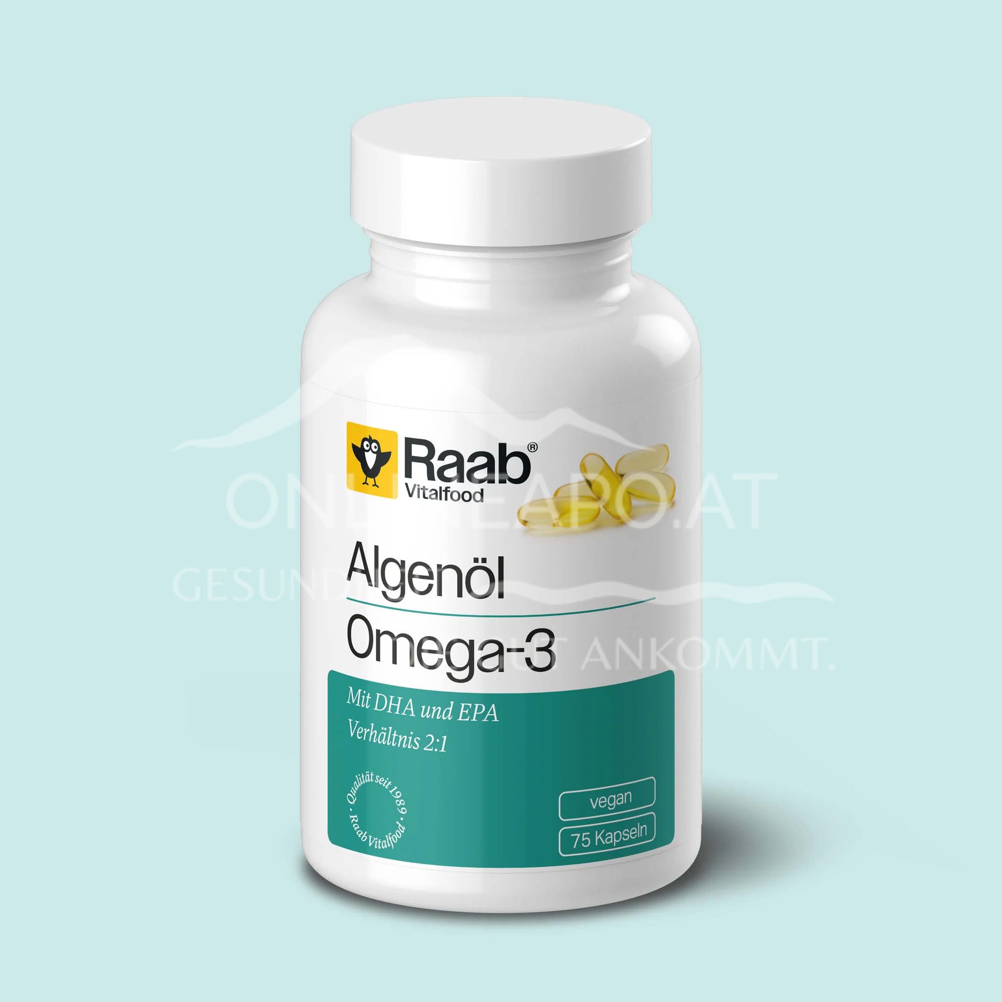 Raab® Vitalfood Algenöl Omega-3 Kapseln