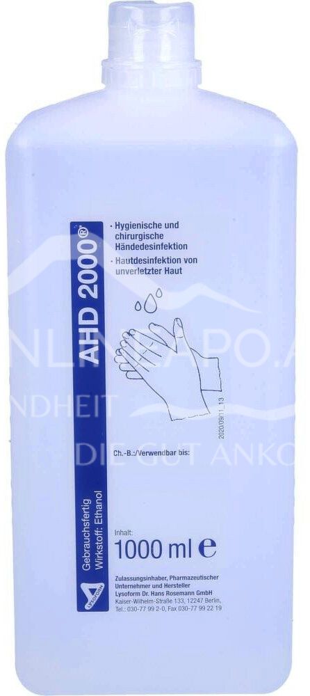 Lysoform AHD 2000® Alkoholisches Hände- und Haut-Desinfektionsmittel