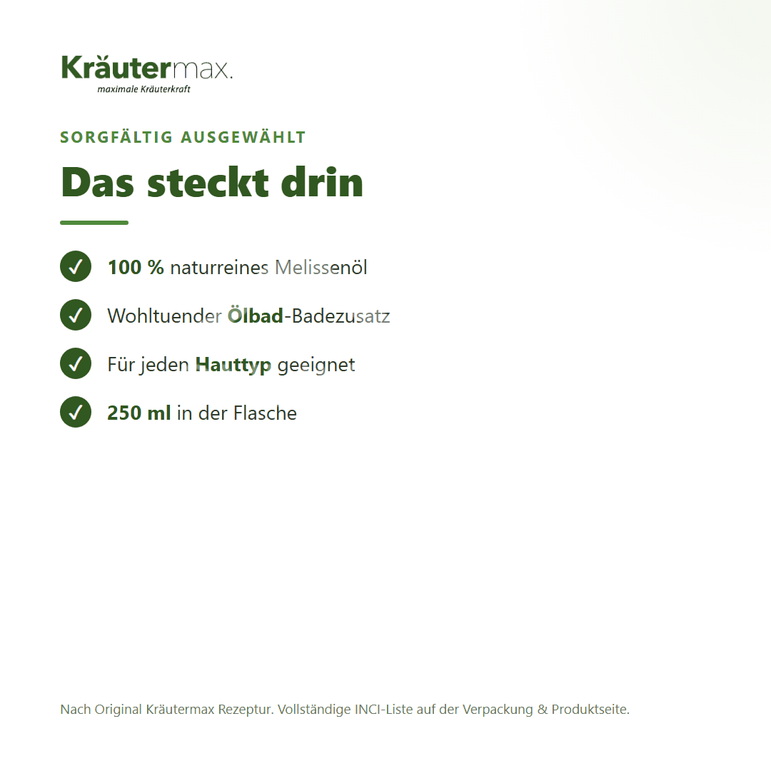 Kräutermax Melissen Bad
