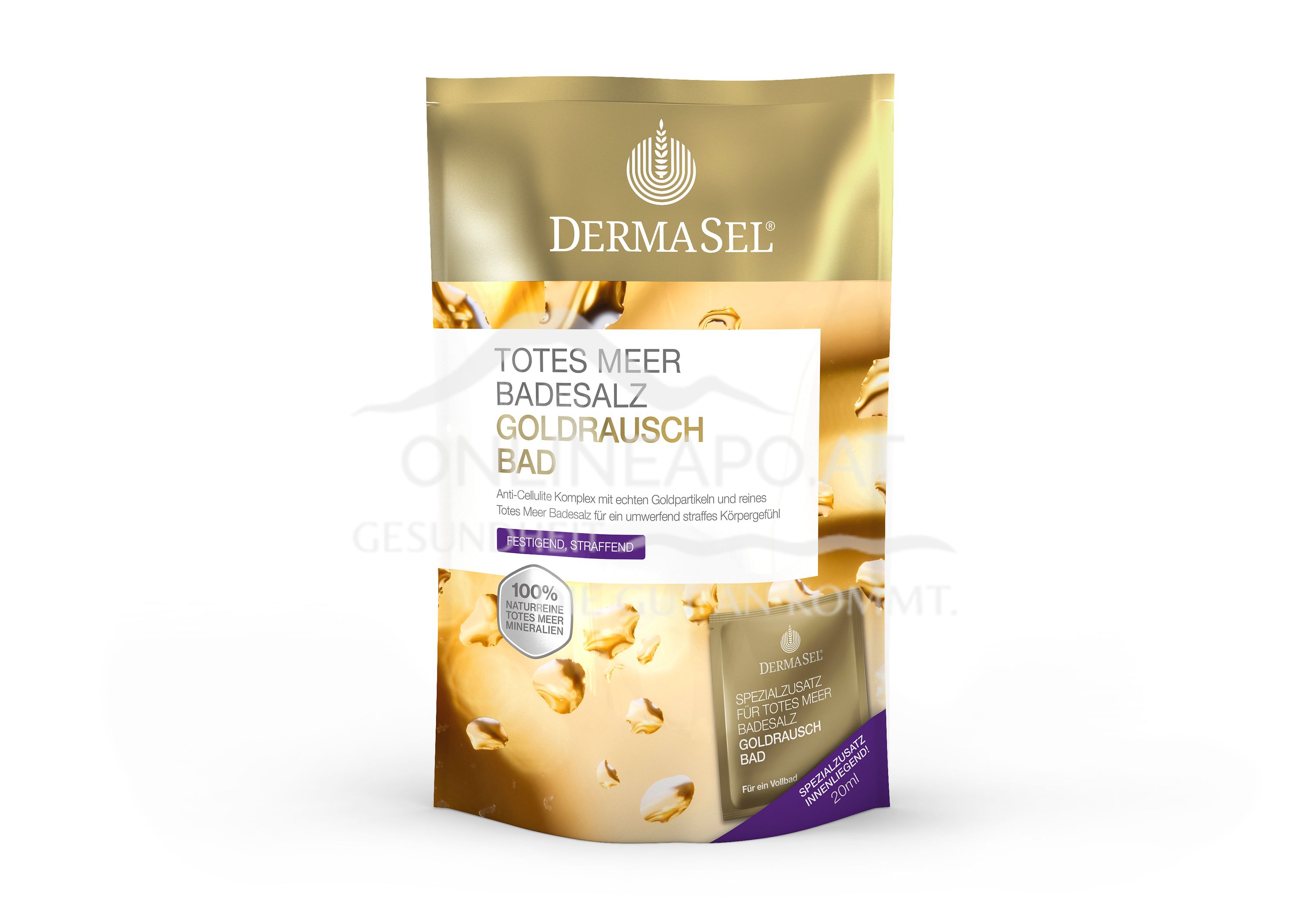 DermaSel® Totes Meer Badesalz Goldrausch Bad