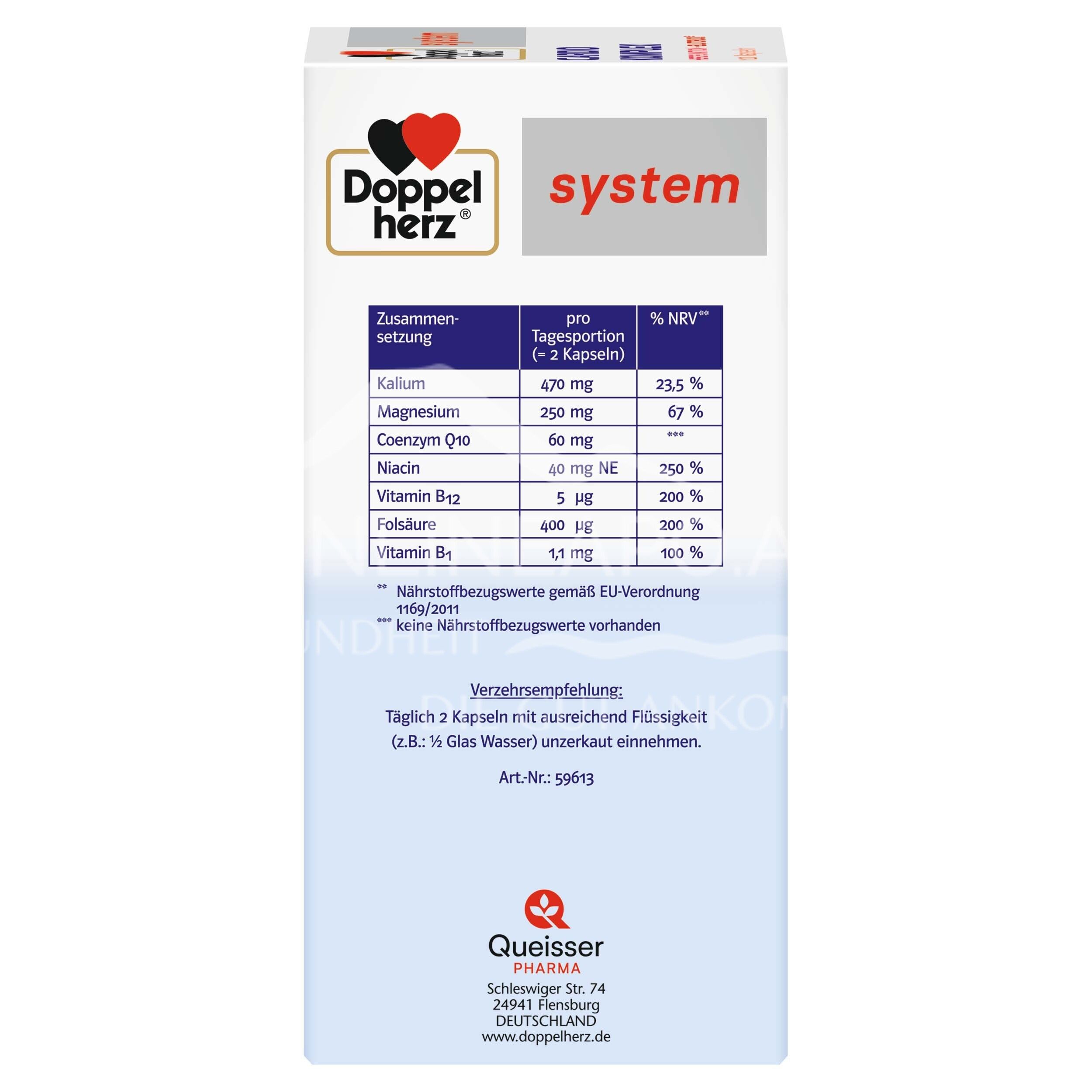 Doppelherz system CARDIO KOMPLEX HERZFUNKTION¹ + BLUTDRUCK² capsules