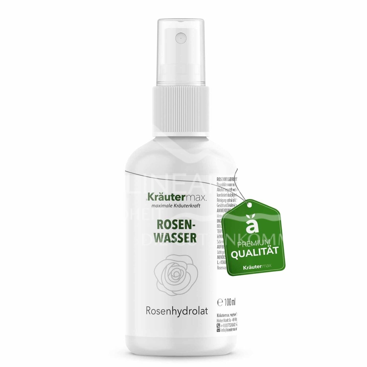 Kräutermax Rosenwasser Rosenhydrolat Spray