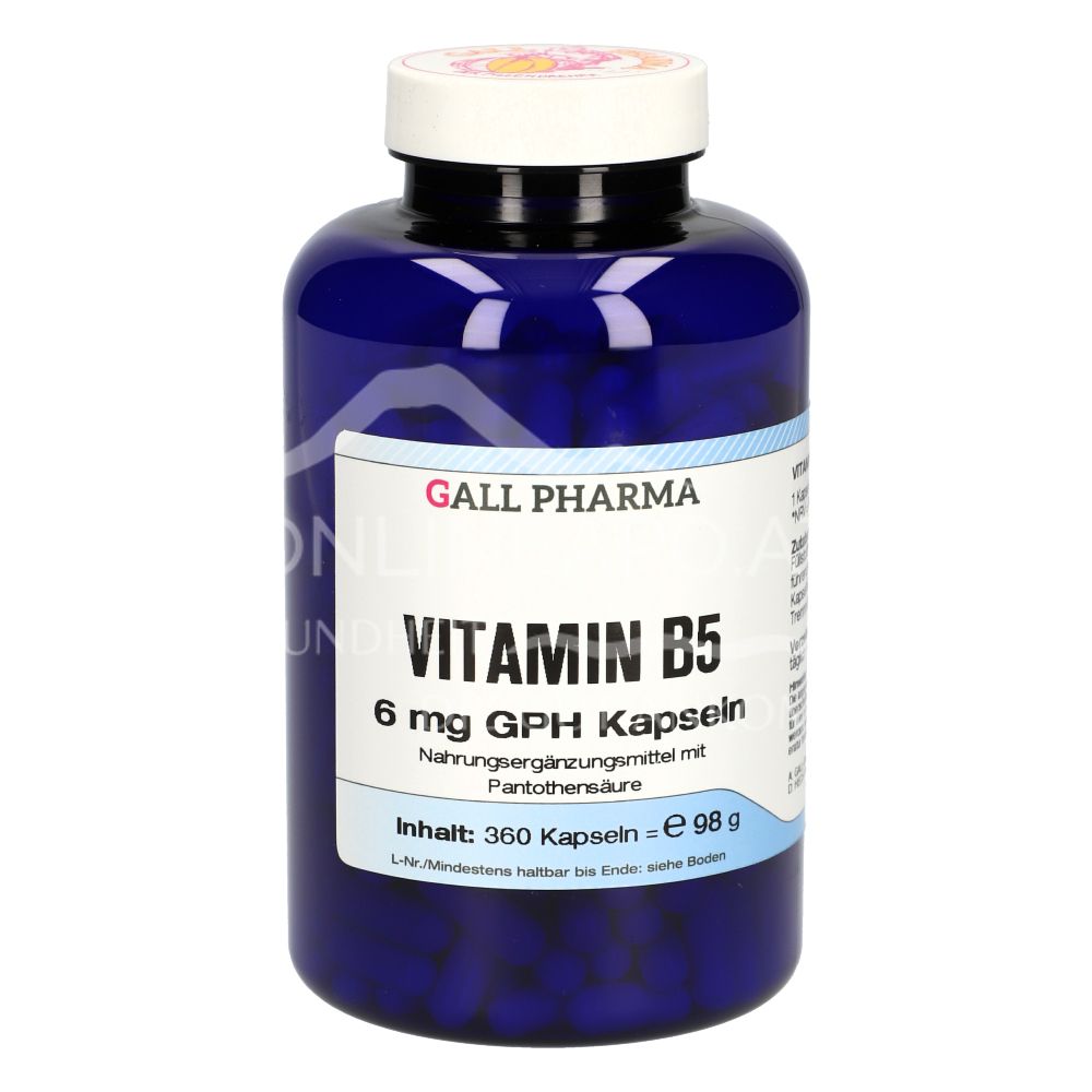 Gall Pharma Vitamin B5 6 mg capsules