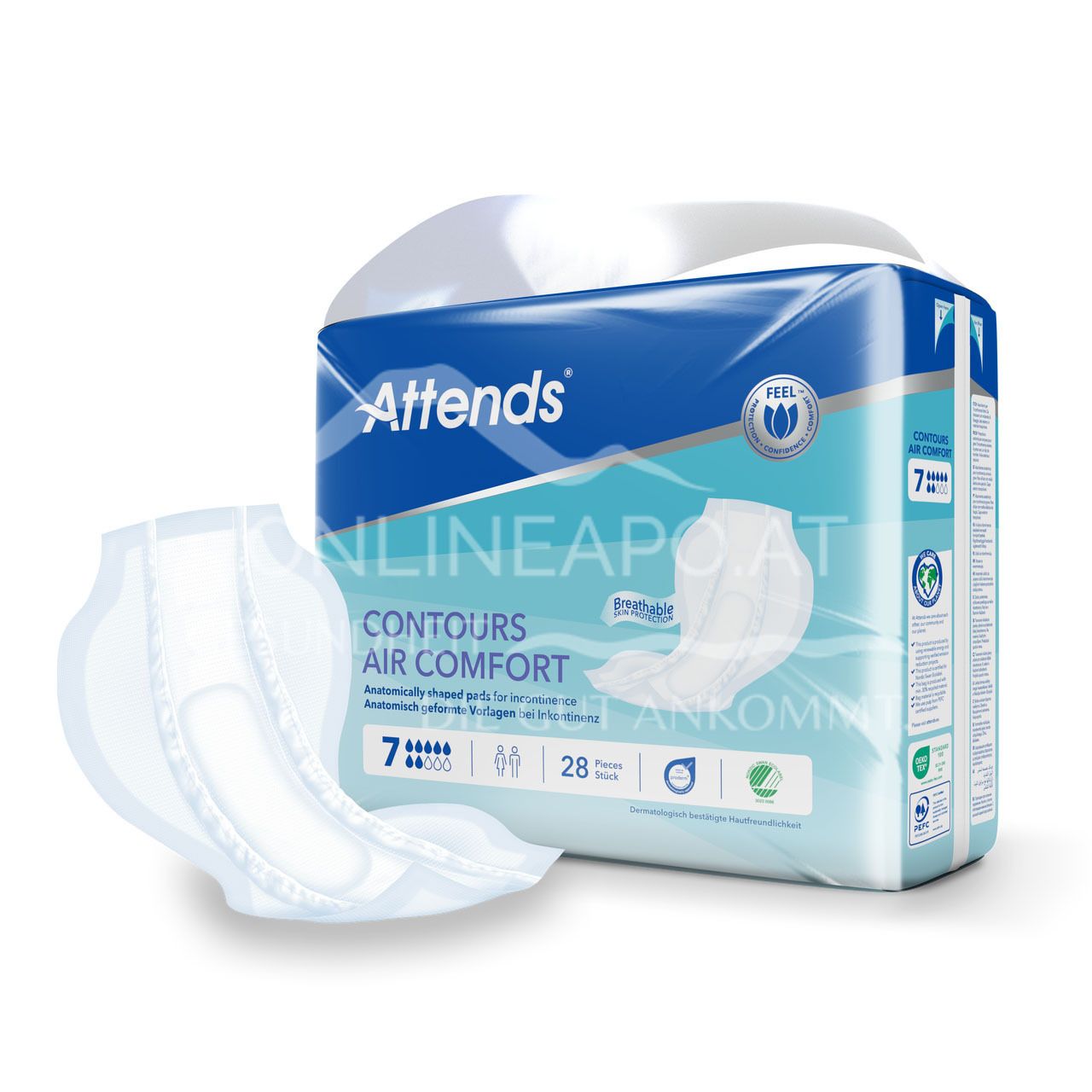Attends Contours Air Comfort 7 - Inkontinenzvorlagen