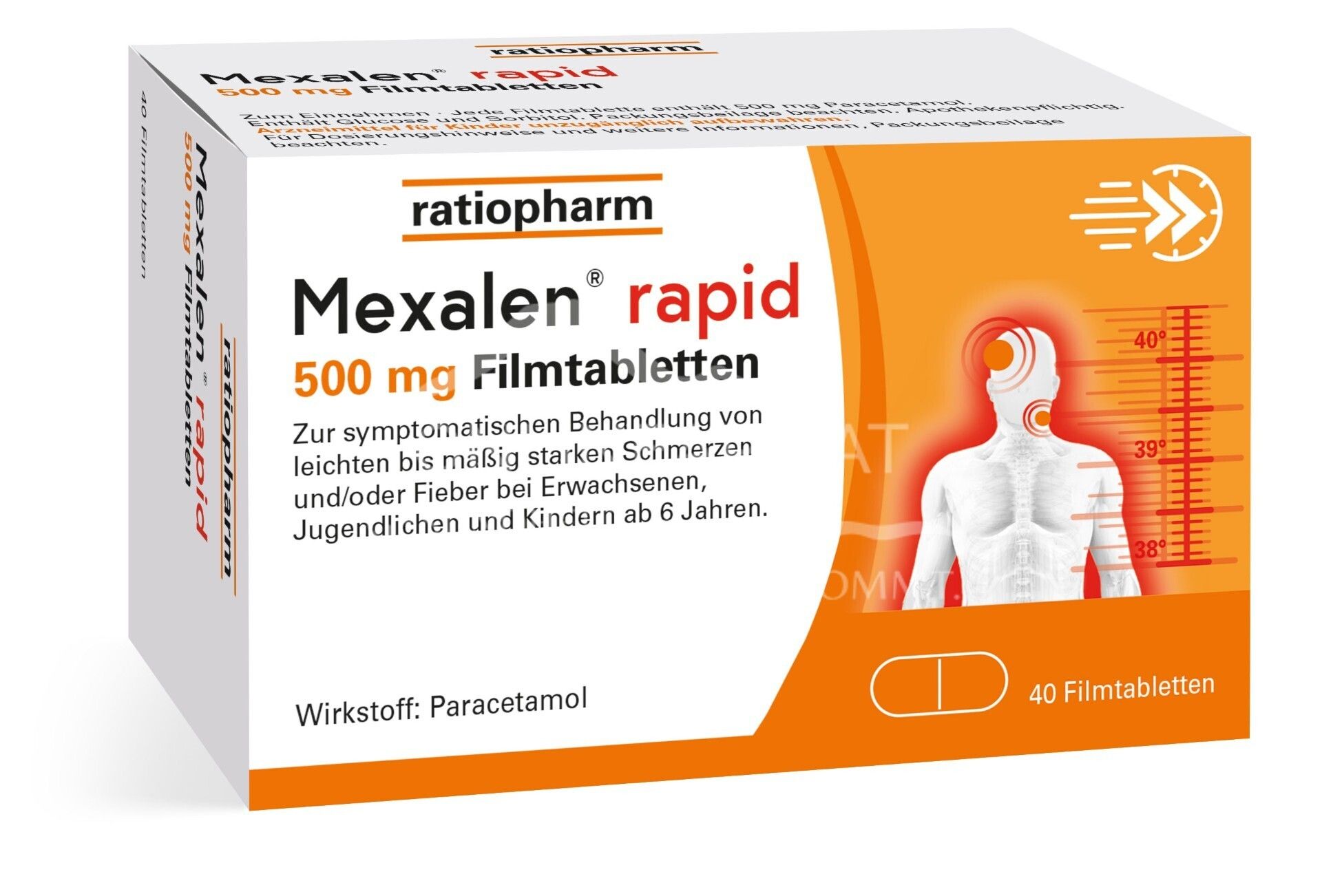 Mexalen® rapid 500 mg film-coated tablets