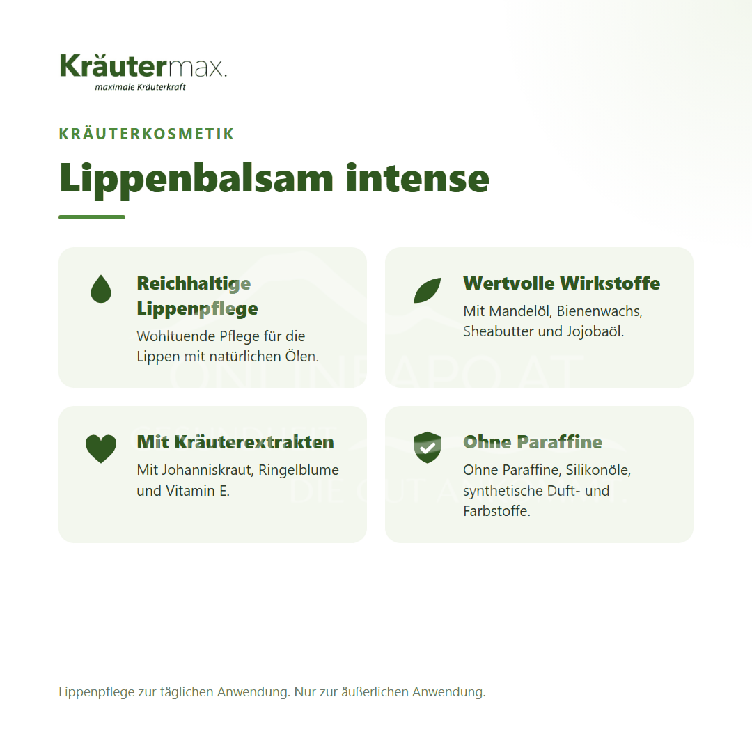 Kräutermax Lippenbalsam intense