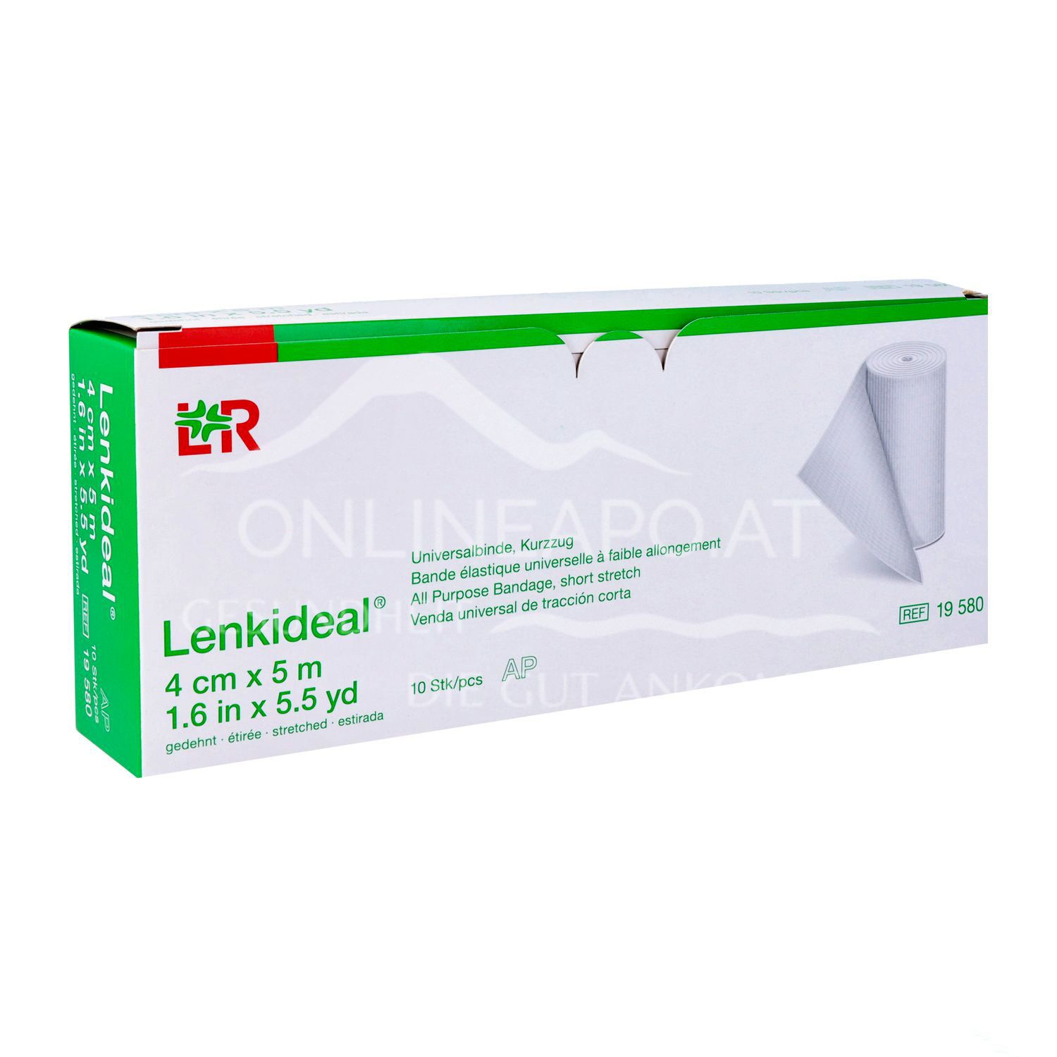 Lenkideal® Kurzzügige Idealbinde, lose im Karton, 4 cm x 5 m