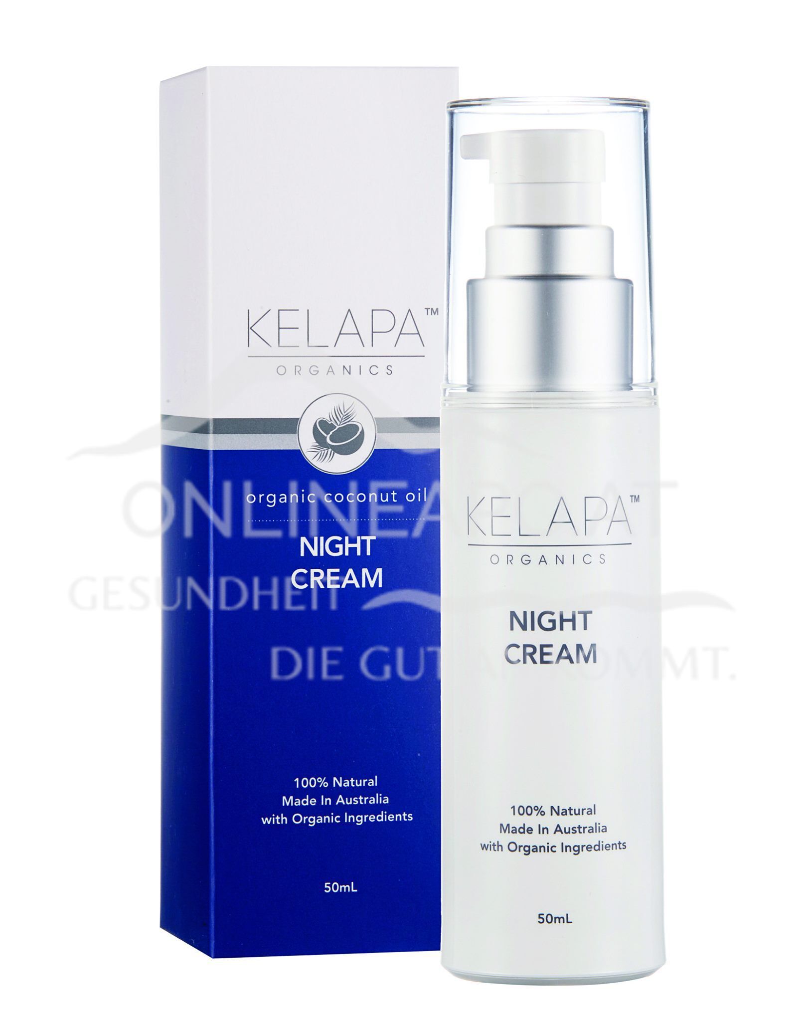 KELAPA Feuchtigkeitspflege Nacht Kokosöl Bio