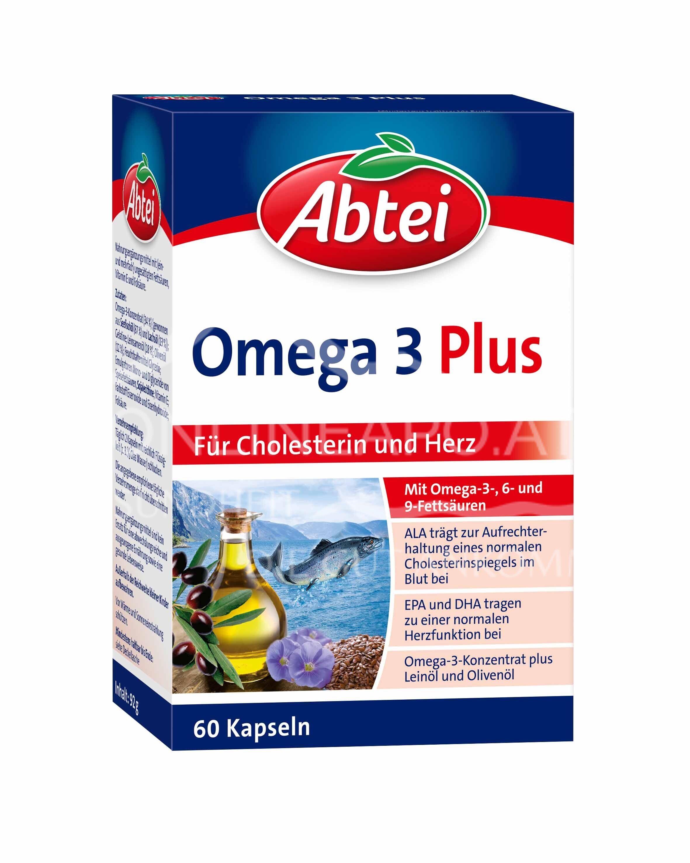 Abtei Omega 3 Plus Kapseln