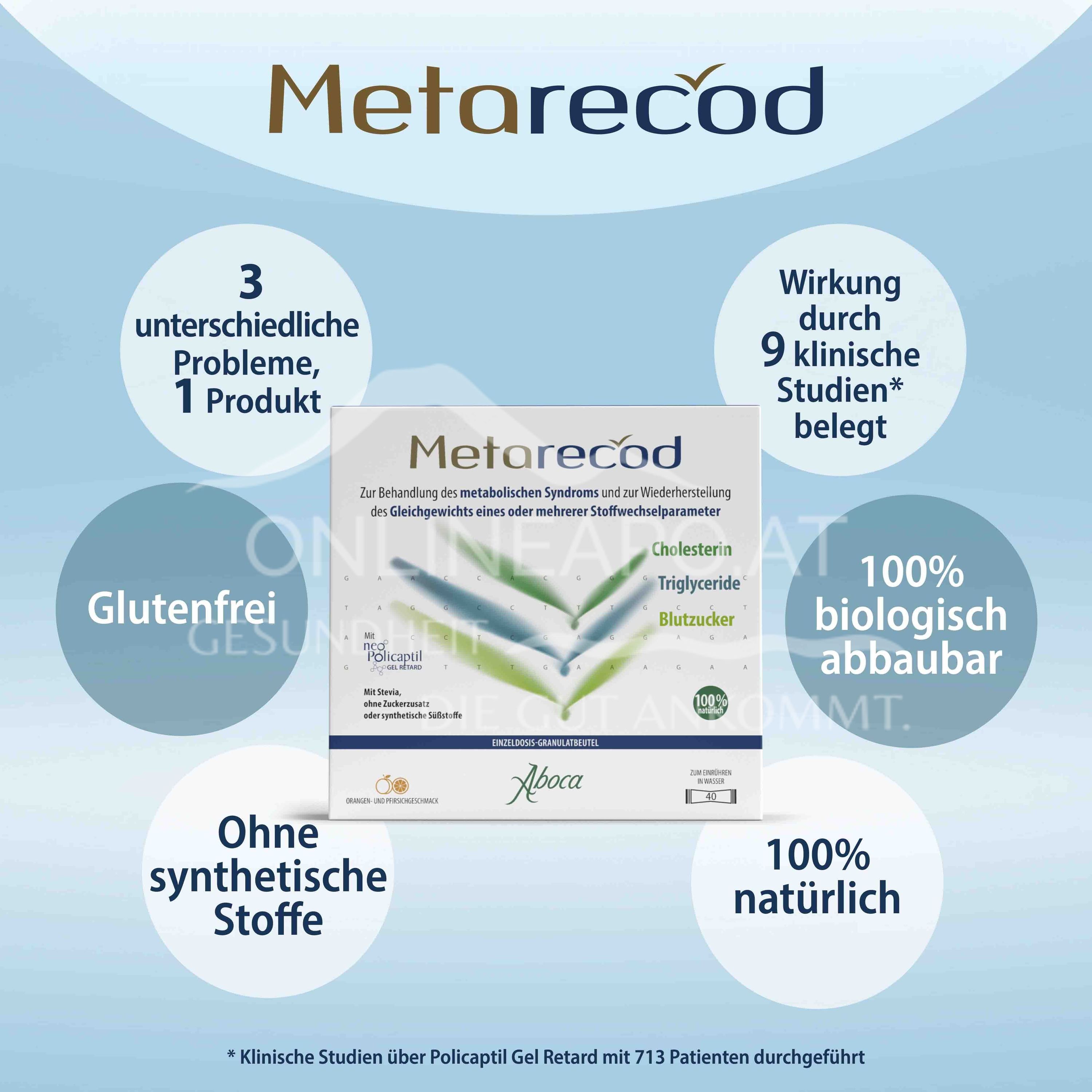 Aboca Metarecod single-dose granule sachet for stirring into water