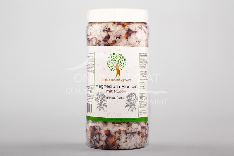 Humanwerkstatt Magnesium flakes with roses