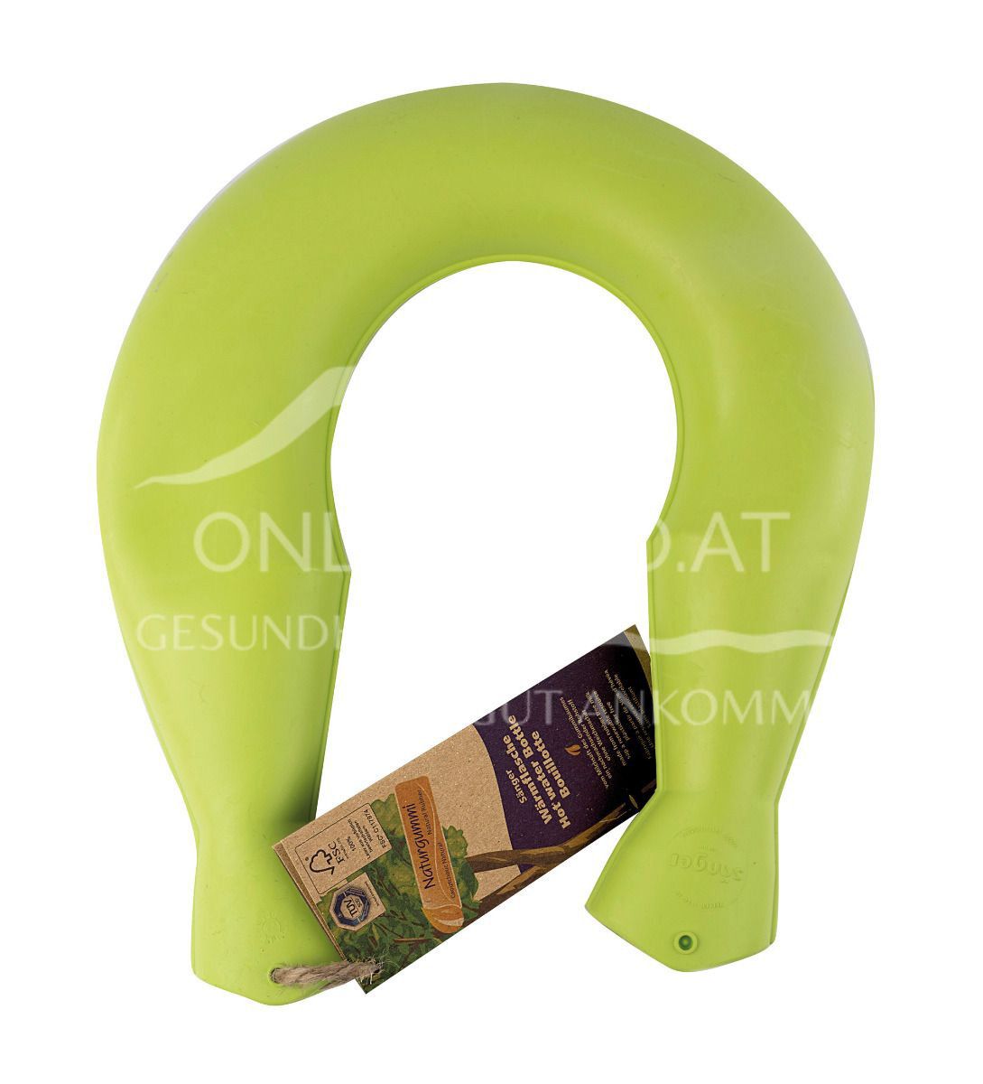 Singer hot water bottle neck natural latex FSC green - 1,4L