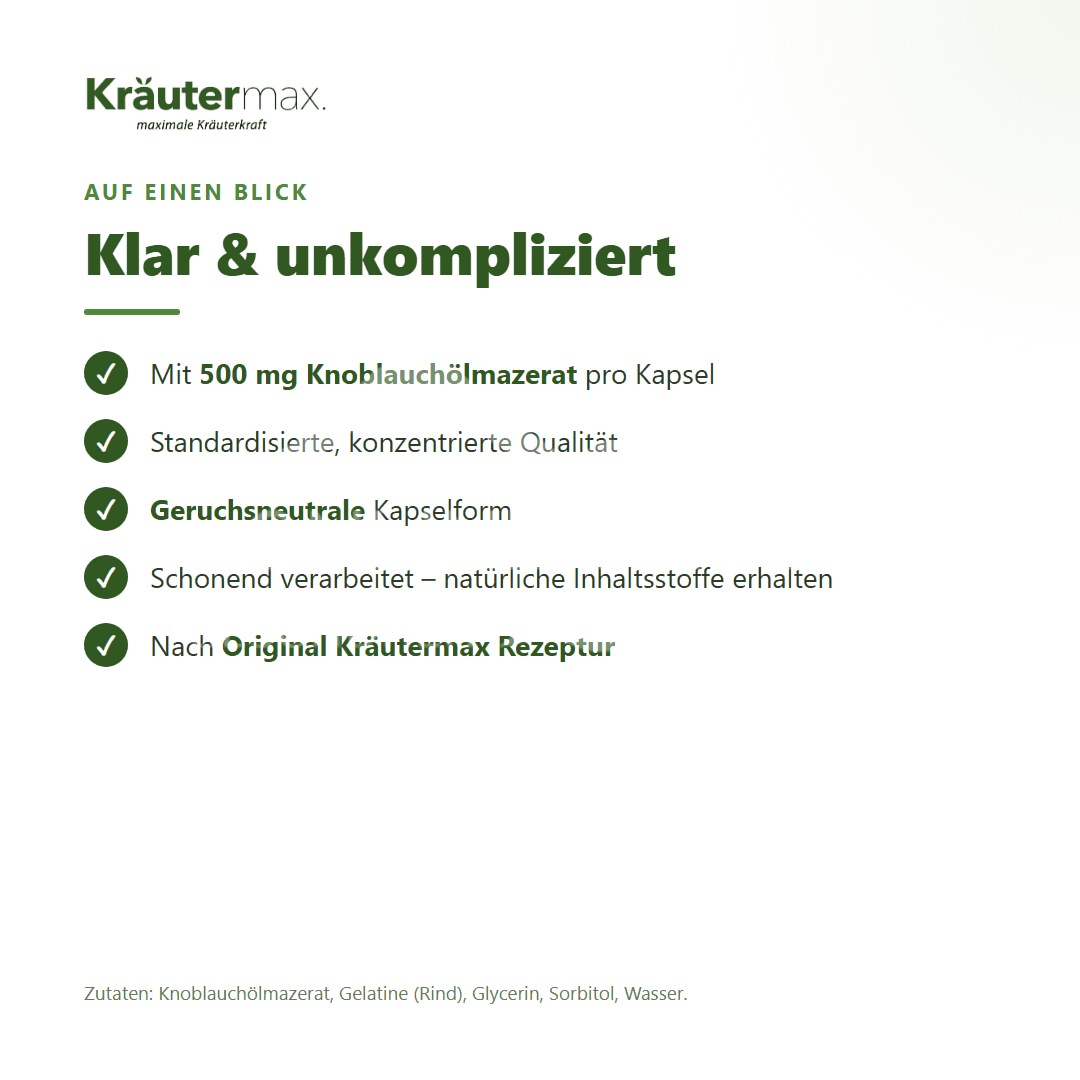 Kräutermax Knoblauch Kapseln