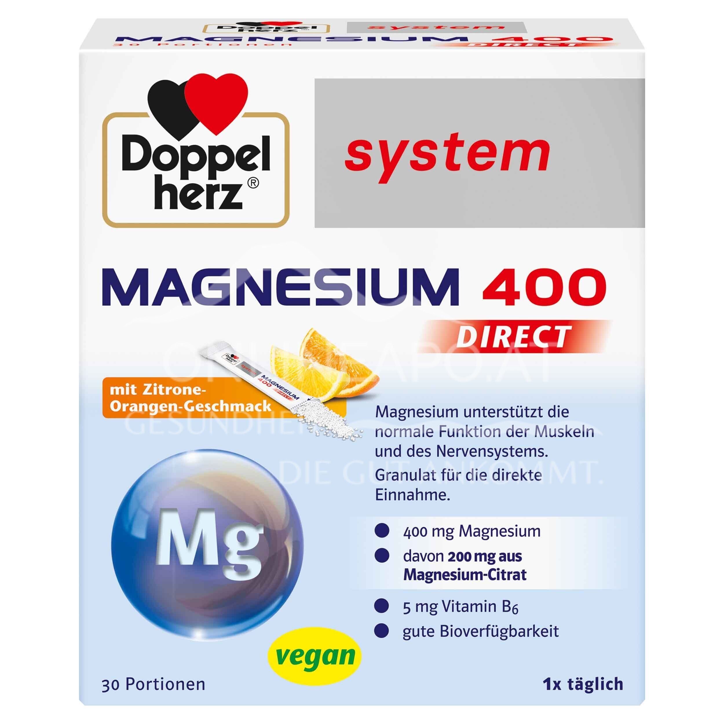 Doppelherz system MAGNESIUM 400 DIRECT Sticks