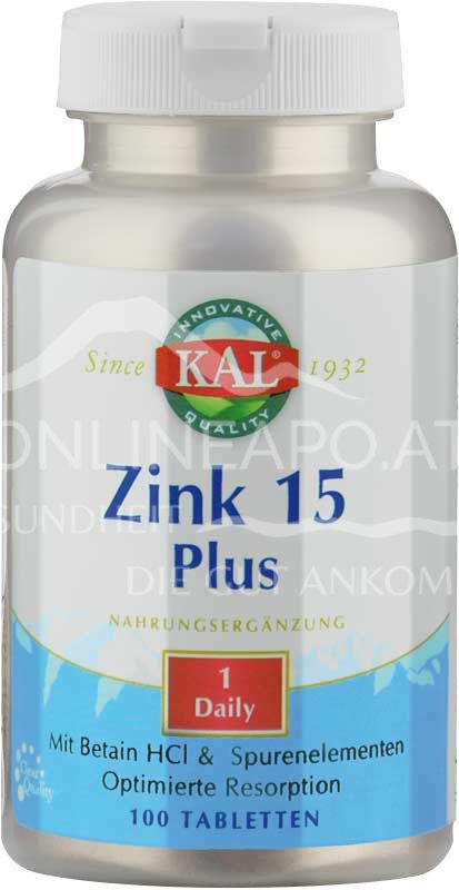 Supplementa Zink 15 Plus Tabletten