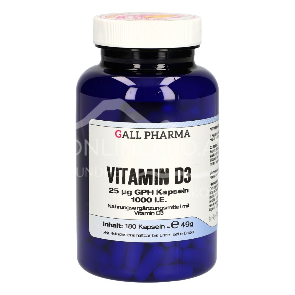 Gall Pharma Vitamin D3 25 µg Kapseln