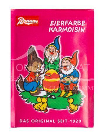 Brauns Eierfarbe Karmesinrot