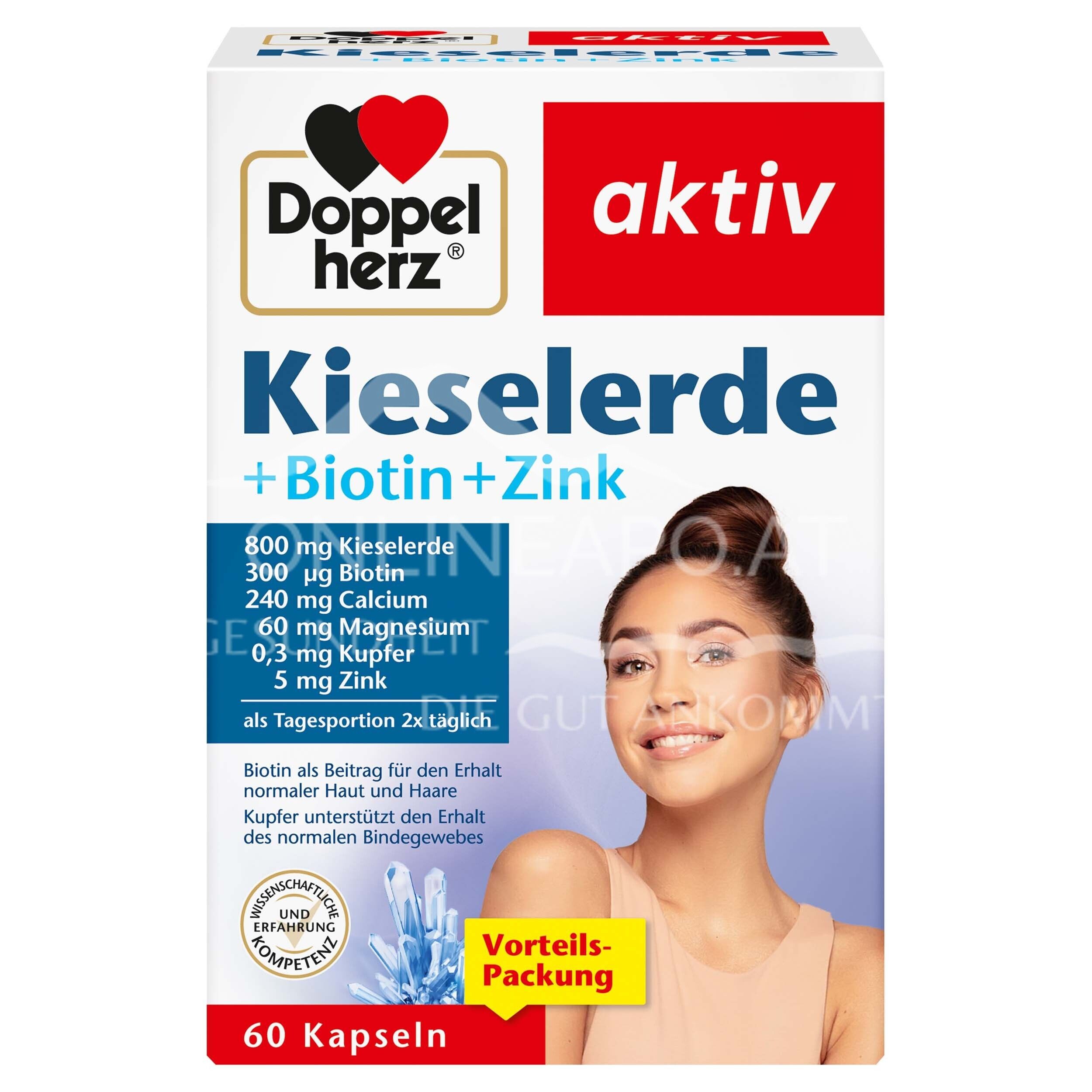 Doppelherz aktiv Kieselerde + Biotin + Zink Kapseln