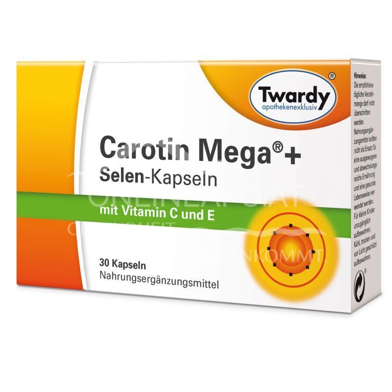 Twardy Carotin Mega® + Selen Kapseln