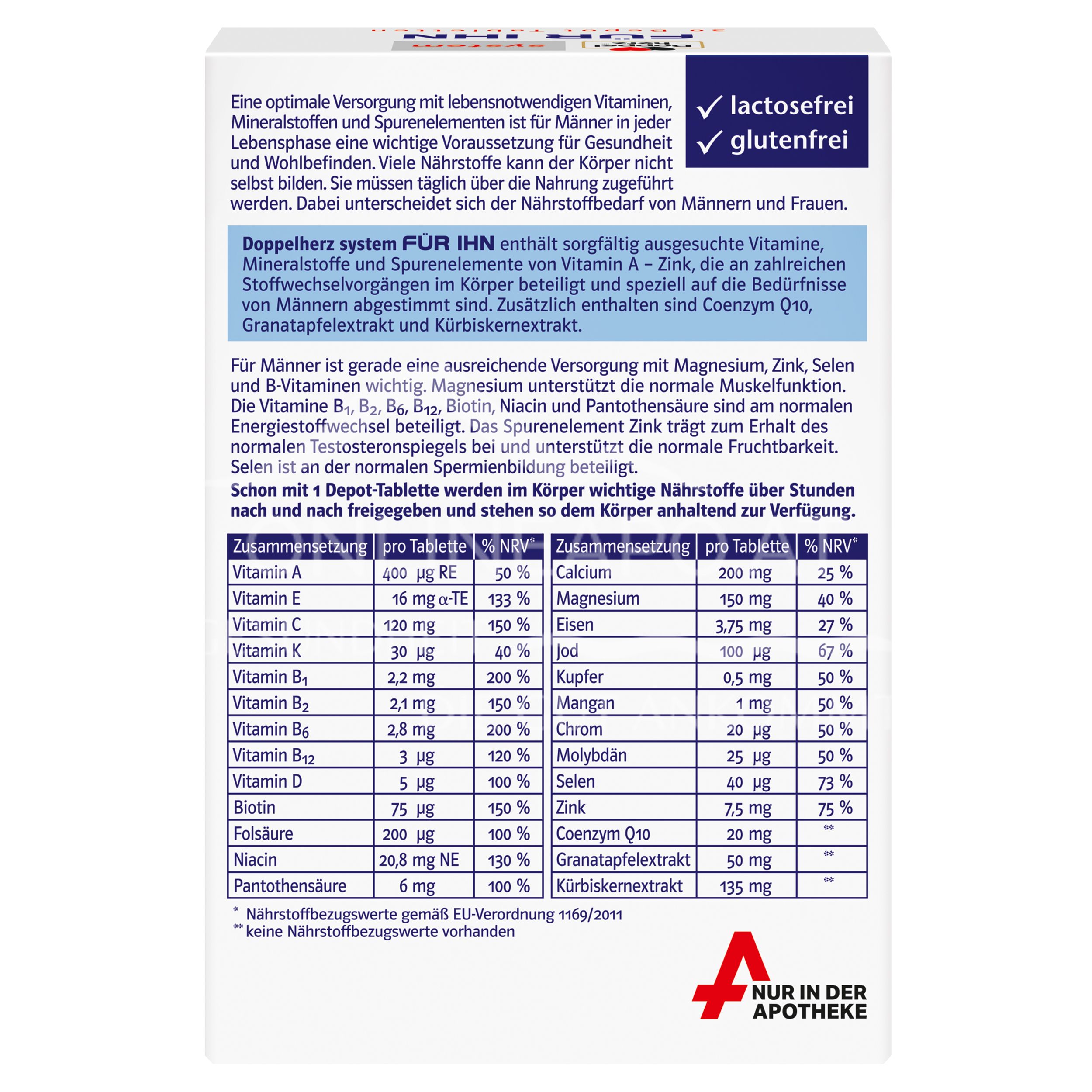 Doppelherz system Für Ihn Depot-Tabletten