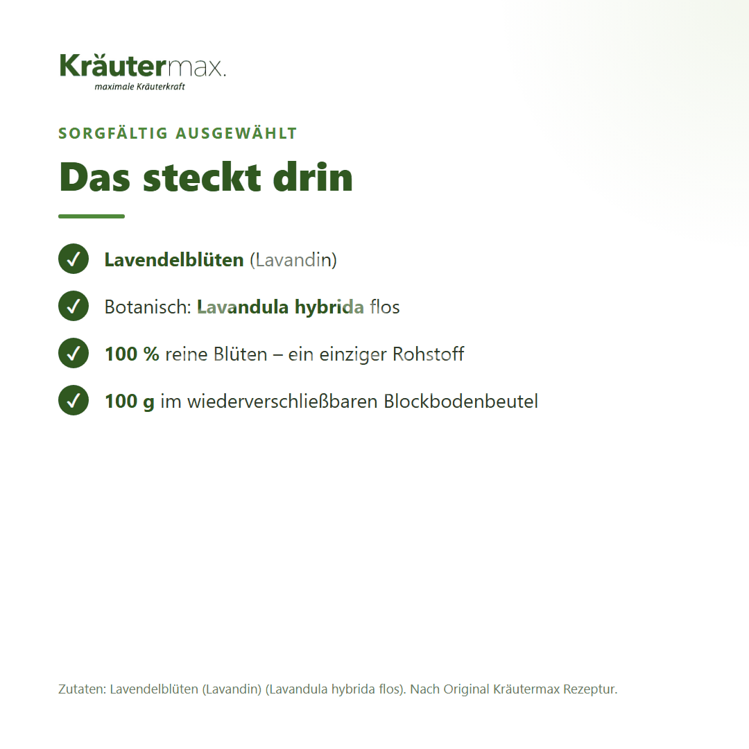 Kräutermax Lavendel Blüten Tee