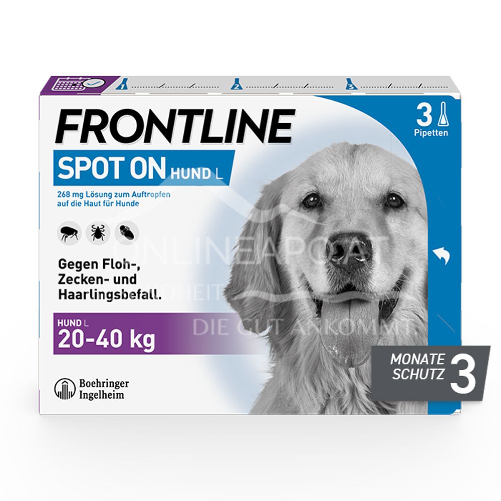 Frontline Spot on Große Hunde 268 mg Lösung zum Auftropfen auf die Haut