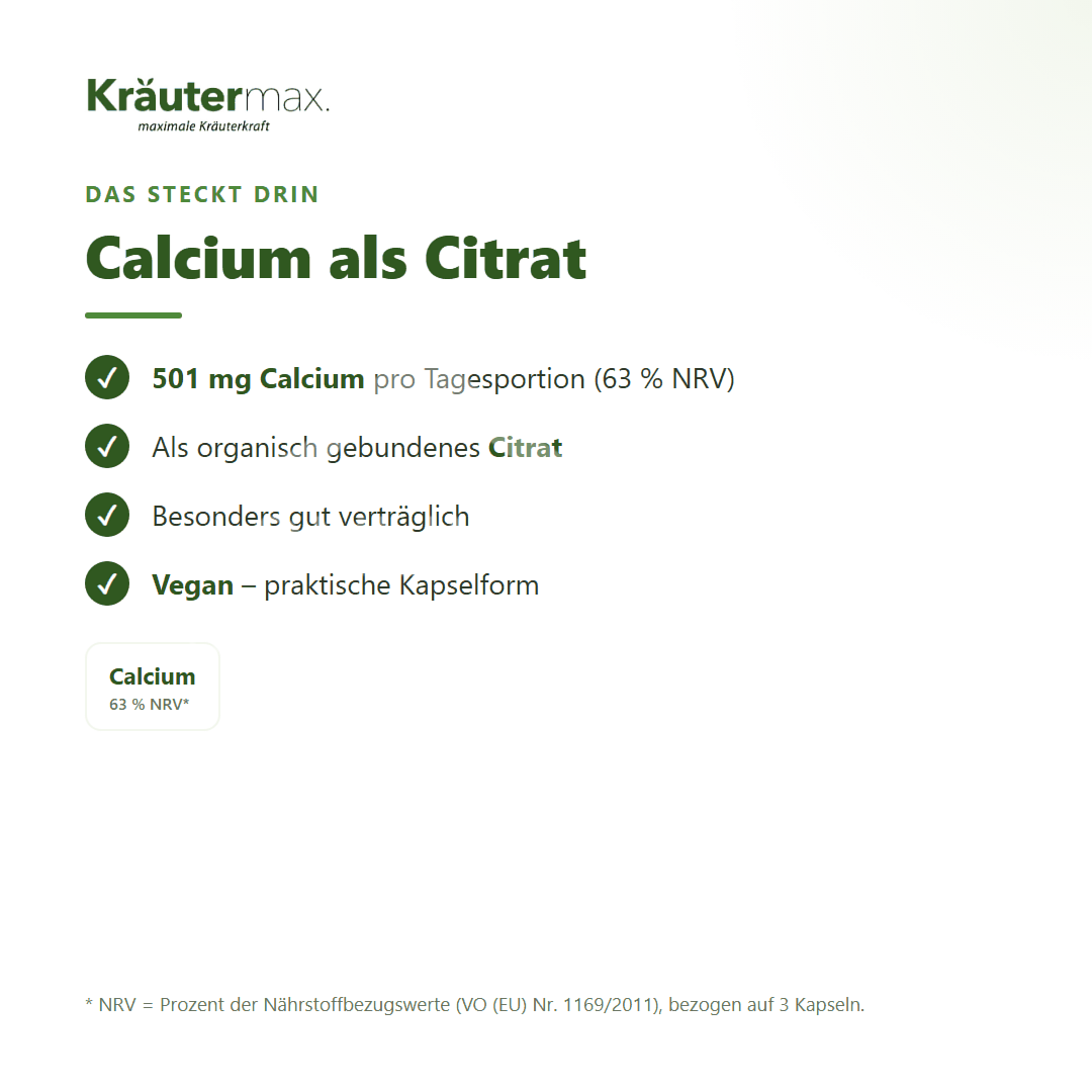 Kräutermax Calcium Citrat Kapseln