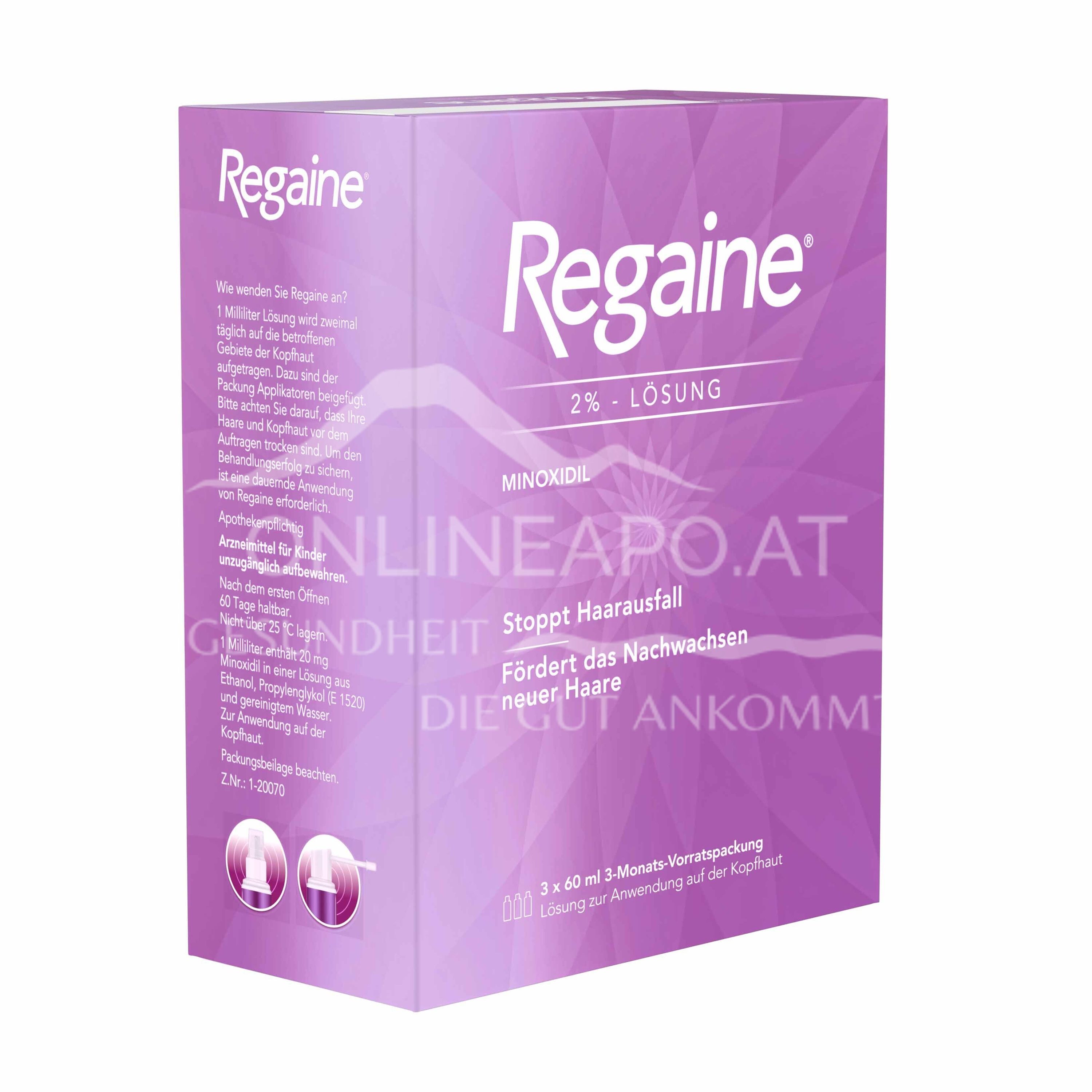 REGAINE® for Women 2% solution 3 x 60 ml