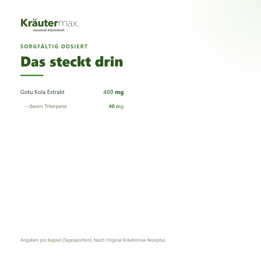Kräutermax Gotu Kola Kapseln