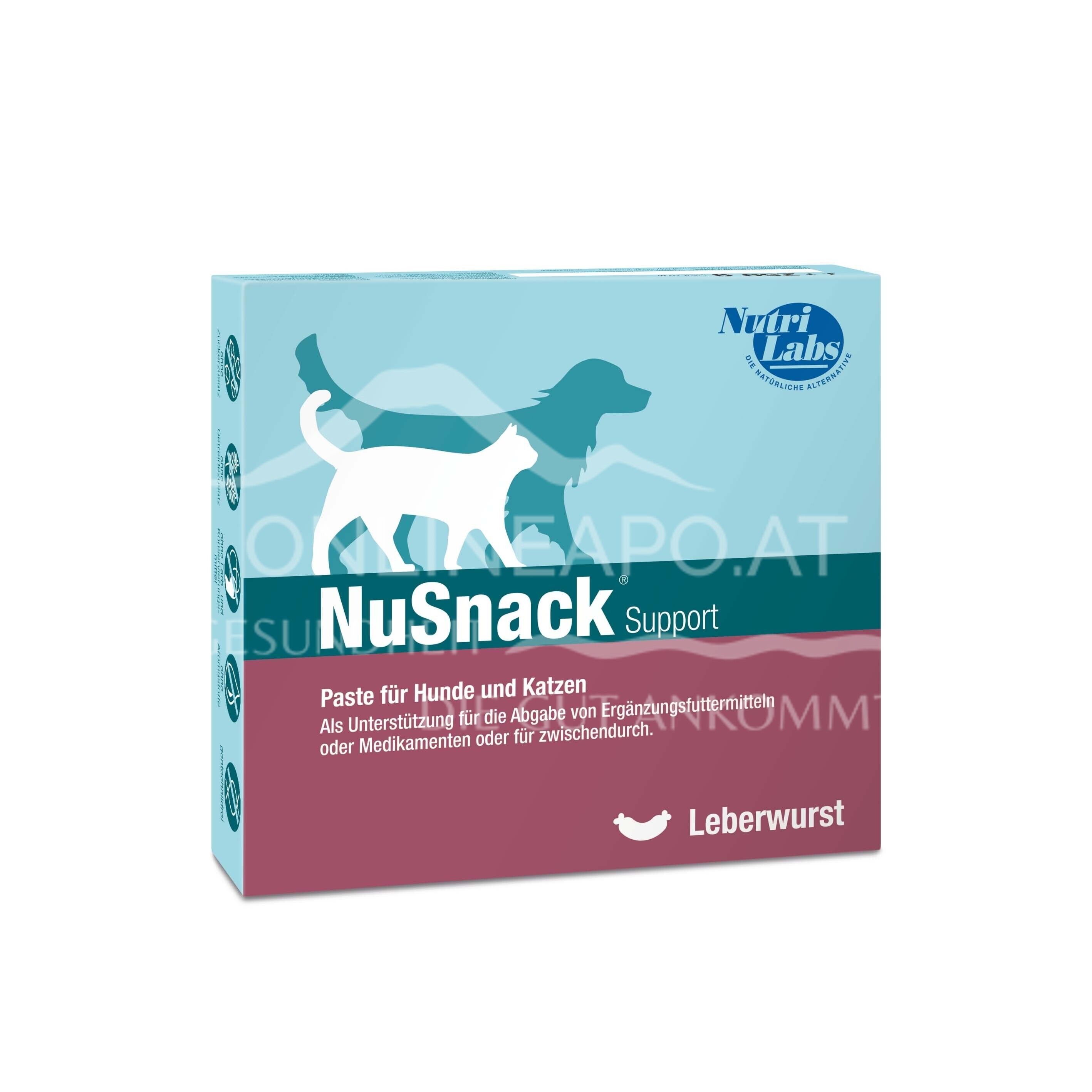 NutriLabs NuSnack® Support Paste Leberwurst 10 g - Hunde & Katzen