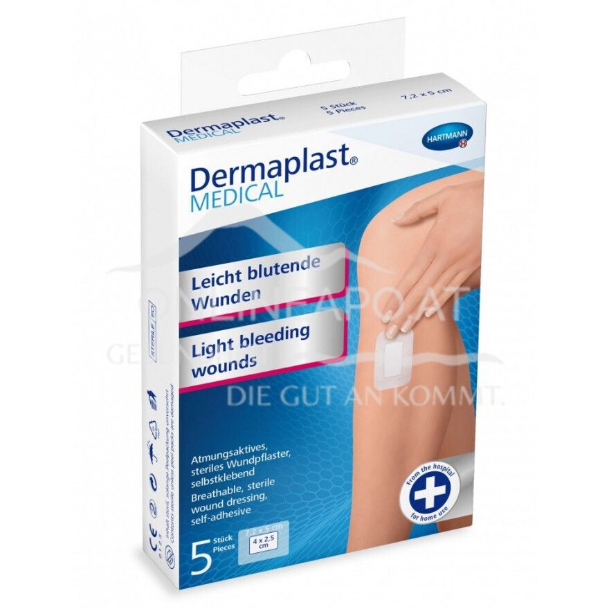 Dermaplast® MEDICAL Leicht blutende Wunden (atmungsaktiv) 10 x 8cm