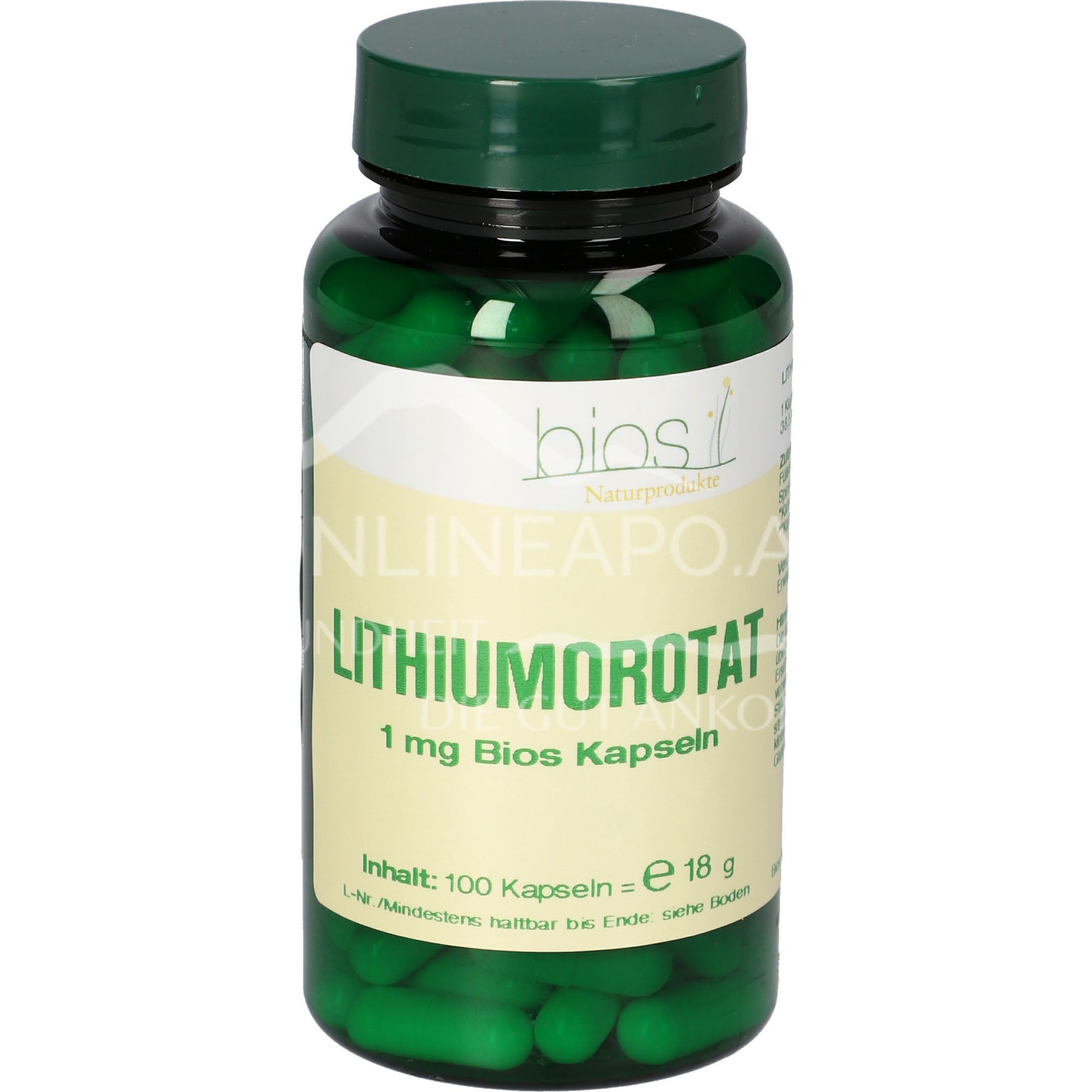 Bios Lithiumorotat 1 mg Kapseln