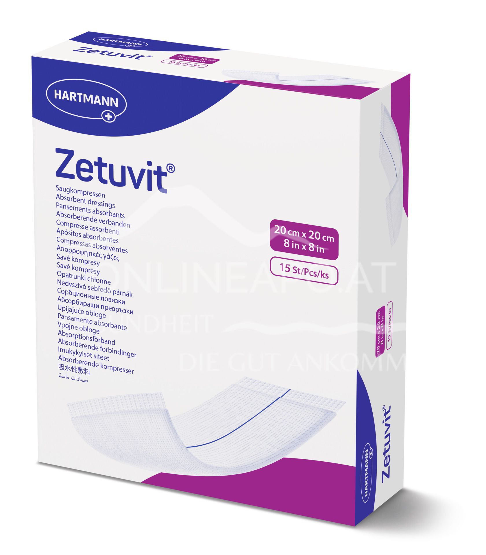 Zetuvit® sterile Saugkompressen 20 x 20 cm