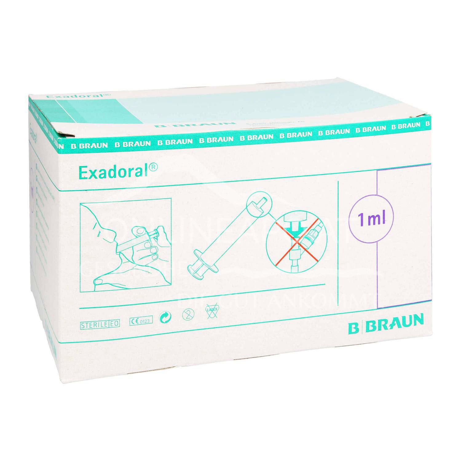 Exadoral® disposable syringes with oral preparation, 1 ml