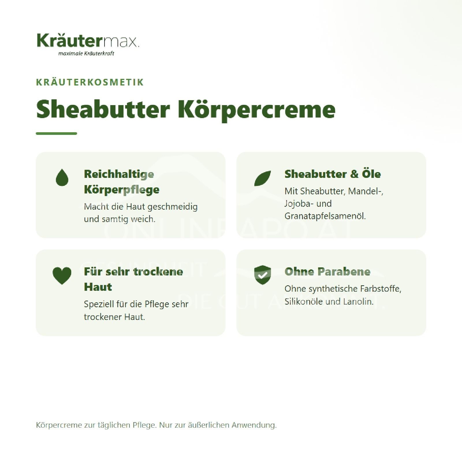 Kräutermax Sheabutter Körpercreme