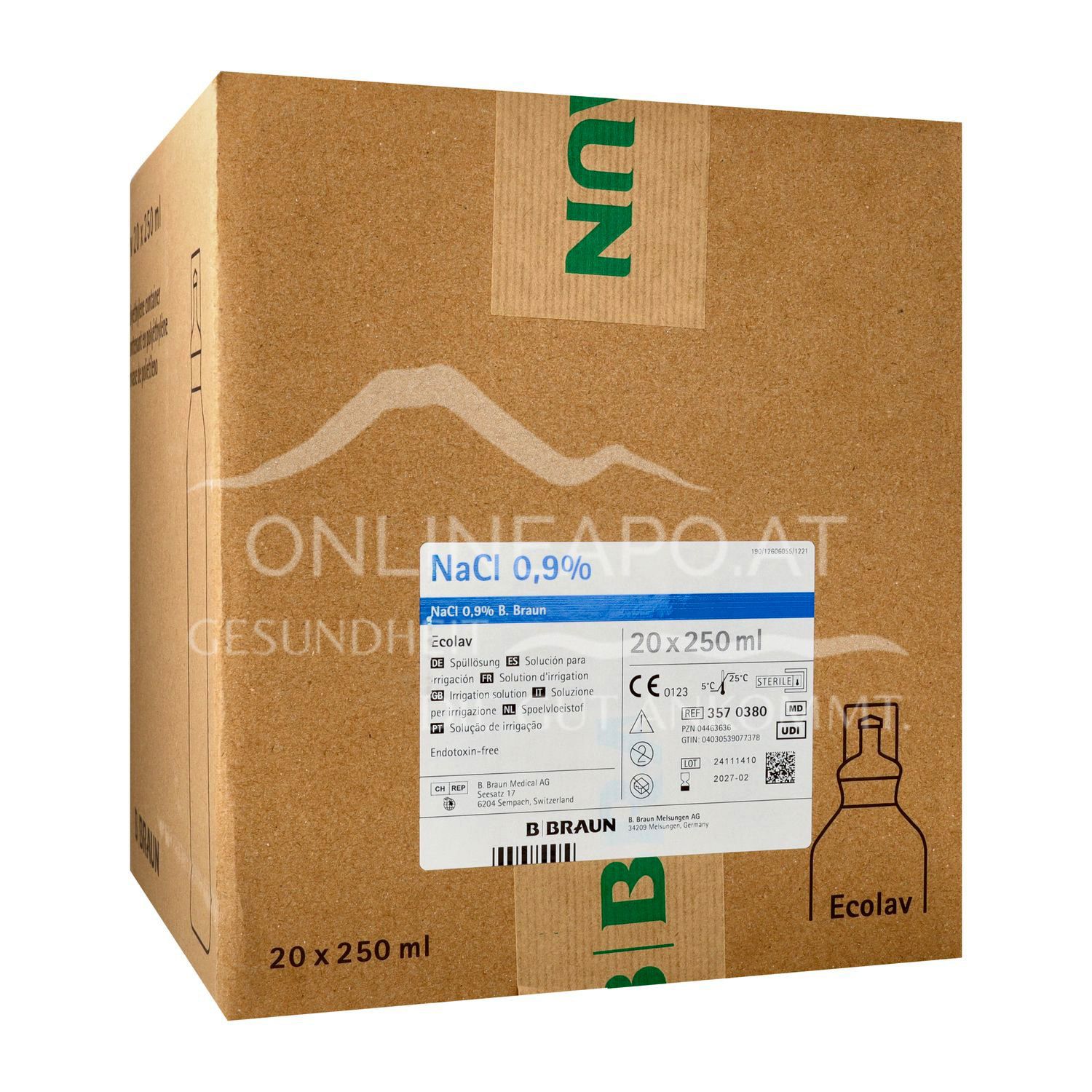 B.Braun NaCL 0,9% - Ecolav® Spüllösung 250 ml