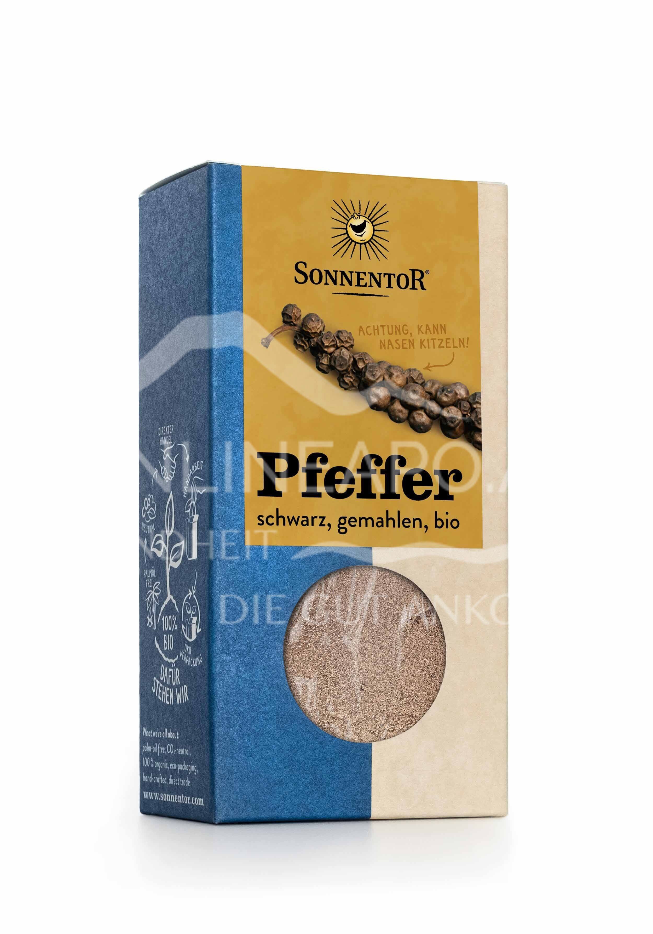 Sonnentor Pfeffer schwarz gemahlen, bio